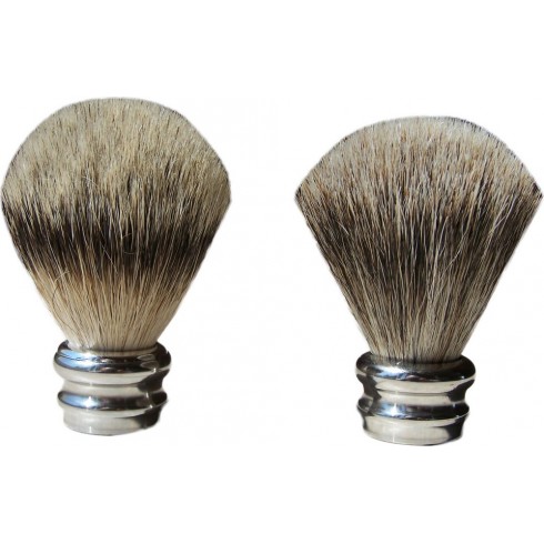 photo de Touffe de rechange \\"Silvertip\\" 23cm en pur poil argenté pour Blaireau LORDSON photo de Touffe de rechange \\"Silvertip\\" 23cm en pur poil argenté pour Blaireau LORDSON