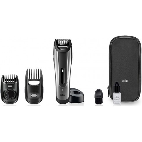 photo de BRAUN BT5090 Tondeuse barbe Silver 2 en 1 avec sabot cheveux recharg/secteur photo de BRAUN BT5090 Tondeuse barbe Silver 2 en 1 avec sabot cheveux recharg/secteur