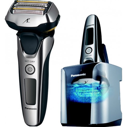 photo de Panasonic ES-LV9N-S803 Rasoir électrique 5 lames rechargeable W&D avec bloc nettoyant photo de Panasonic ES-LV9N-S803 Rasoir électrique 5 lames rechargeable W&D avec bloc nettoyant