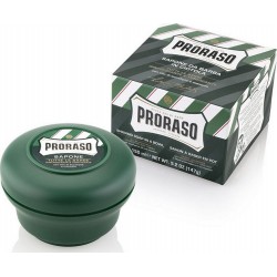 Savon à Raser, savon a barbe proraso, savon de rasage vert proraso 400114