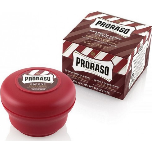 Savon à Raser, savon a barbe, savon de rasage rouge proraso 400116