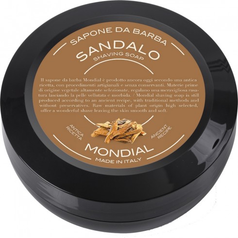 photo de Savon à barbe SANDALO, bois de santal 60gr MONDIAL 1908 photo de Savon à barbe SANDALO, bois de santal 60gr MONDIAL 1908