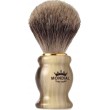 Blaireau de rasage, blaireau rasage, blaireau barbe blaireau TUDOR Best Badger pur poil gris  602-STK-M MONDIAL 1908