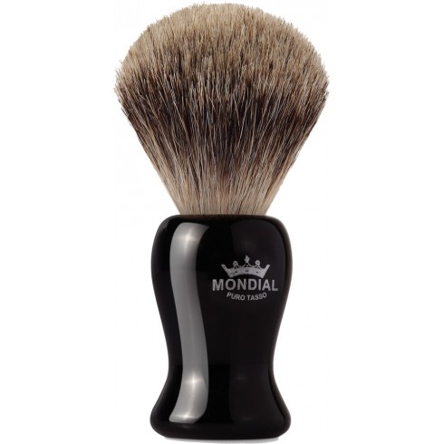 photo de Blaireau GIBSON Best Badger pur poil gris,Taille 10 manche noir MONDIAL 1908 photo de Blaireau GIBSON Best Badger pur poil gris,Taille 10 manche noir MONDIAL 1908