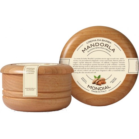 Savon à Raser amande douce, savon a barbe mandorla, savon de rasage MONDIAL SHAVING CL-140-M