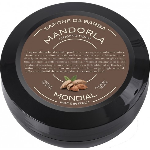 photo de Savon à barbe MANDORLA, amande douce 60gr MONDIAL 1908 photo de Savon à barbe MANDORLA, amande douce 60gr MONDIAL 1908