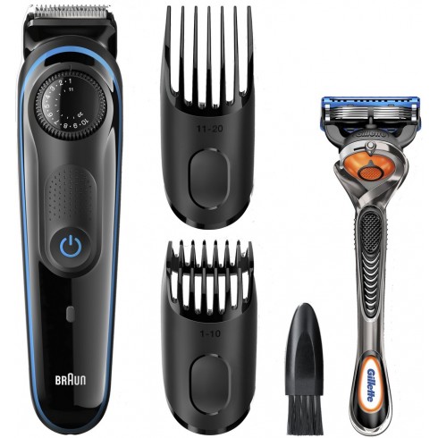photo de BRAUN Tondeuse barbe rechargeable et secteur, acces. barbe 3jrs - longue - contours photo de BRAUN Tondeuse barbe rechargeable et secteur, acces. barbe 3jrs - longue - contours
