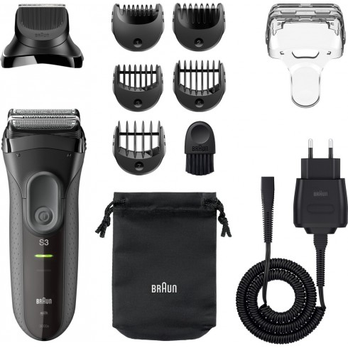 photo de Braun 3000BT Rasoir électrique Série 3 - rechargeable et secteur- rase, tond et stylise photo de Braun 3000BT Rasoir électrique Série 3 - rechargeable et secteur- rase, tond et stylise