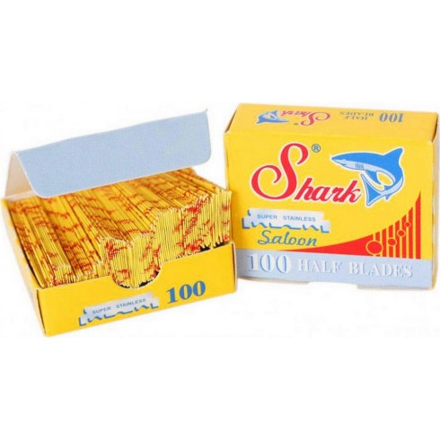 photo de Lames pour shavette, boîte de 100 demi-lames pour shavette Super Stainless SHARK photo de Lames pour shavette, boîte de 100 demi-lames pour shavette Super Stainless SHARK