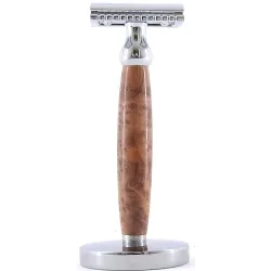photo de Rasoir de Sécurite manche en bois de Thuya (RSTH) Gentleman Barbier