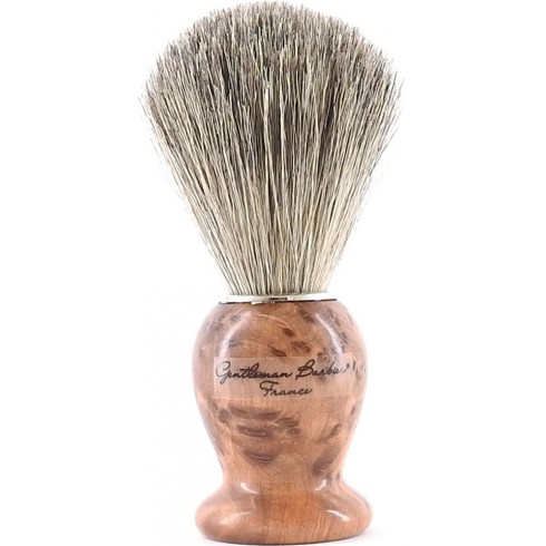 photo de Blaireau Best Badger pur poil gris, Taille 12 manche Thuya (BTHG12) Gentleman Barbier photo de Blaireau Best Badger pur poil gris, Taille 12 manche Thuya (BTHG12) Gentleman Barbier