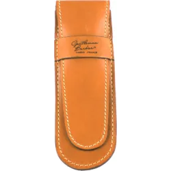 photo de Etui pour Coupe Chou en Cuir Camel GENTLEMAN BARBIER