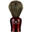 photo de Blaireau pur Crin de Cheval Noir, Taille 8, M, manche Roux (12603) VIE-LONG