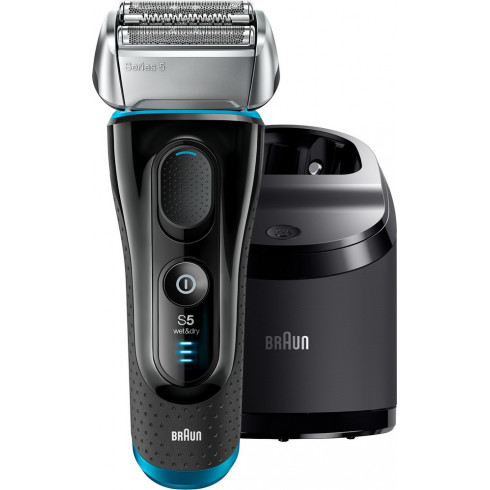 photo de Rasoir électrique Braun Prémium rechargeable W&D Séries 5 + station de nettoyage photo de Rasoir électrique Braun Prémium rechargeable W&D Séries 5 + station de nettoyage