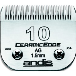 photo de Lame 1.5 mm N°10 céramique ANDIS, tête de coupe TC64315 pour tondeuse PRO AGC/AGR/BGC/MBG/SMC