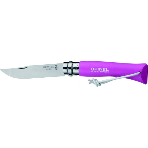 couteau-opinel-baroudeur-n7-lien-cuir-rose-fushia couteau-opinel-baroudeur-n7-lien-cuir-rose-fushia