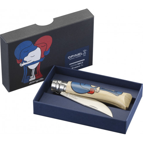 couteau-opinel-edition-france-by-jeremyville-inox-n8-lame-85cm couteau-opinel-edition-france-by-jeremyville-inox-n8-lame-85cm
