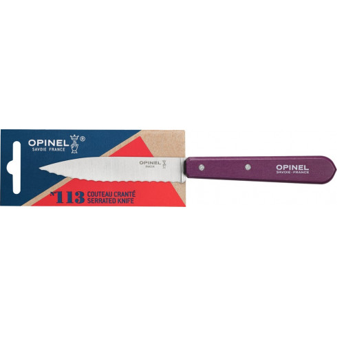 couteau-crante-opinel-n113-aubergine couteau-crante-opinel-n113-aubergine