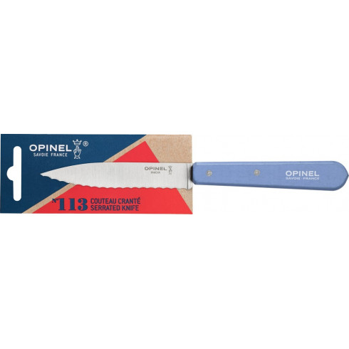 couteau-crante-opinel-n113-azur couteau-crante-opinel-n113-azur