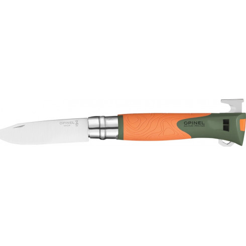 couteau-opinel-de-chasse-explore-kaki-orange-n12 couteau-opinel-de-chasse-explore-kaki-orange-n12