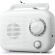radio-analogique-blanche-tuner-am-fm-pile-secteur-new-one
