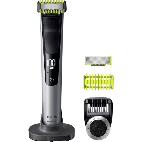 Tondeuse OneBlade Pro visage&corps recharg., lames visage, corps+acces. PHILIPS Tondeuse OneBlade Pro visage&corps recharg., lames visage, corps+acces. PHILIPS
