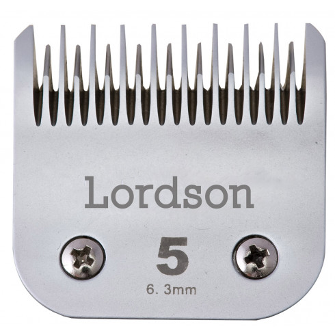 photo de Tête de coupe n°5 à dents espacées 6.3mm LORDSON pour tondeuse PRO MOSER/ANDIS/LORDSON/OSTER