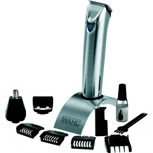 photo de Tondeuse multi-usage 4 en 1 inox brossé batterie lithium WAHL photo de Tondeuse multi-usage 4 en 1 inox brossé batterie lithium WAHL