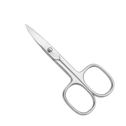 photo de Etui manucre cuir rouge avec ciseaux+lime+pince à épiler acier de Solingen ERBE