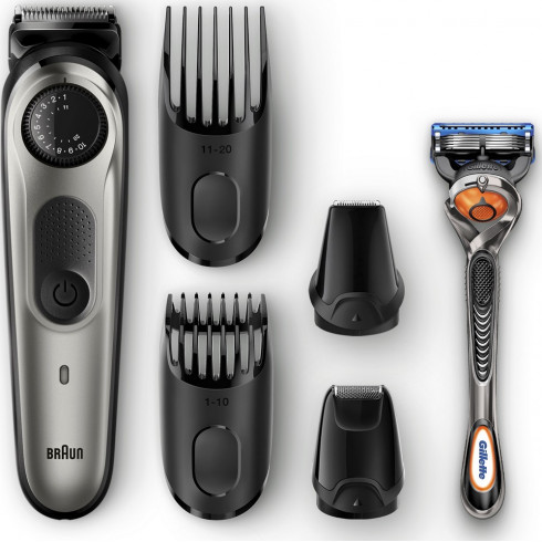 tondeuse-barbe-silver-4en1-precision-mini-rasoir-grille-2sabots-05-20mm-braun tondeuse-barbe-silver-4en1-precision-mini-rasoir-grille-2sabots-05-20mm-braun