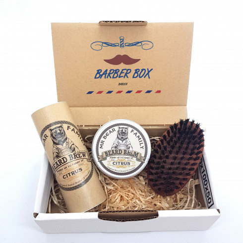 photo de Coffret soins à Barbe, Brosse à barbe, huile à barbe, baume barbe & moustache photo de Coffret soins à Barbe, Brosse à barbe, huile à barbe, baume barbe & moustache
