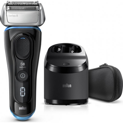 Rasoir rechargeable W&D Black Séries 8 8365CC, Station Clean&Charge BRAUN Rasoir rechargeable W&D Black Séries 8 8365CC, Station Clean&Charge BRAUN