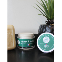 Savon à Raser, savon a barbe vetyver, savon de rasage MARTIN DE CANDRE 200-SAR-VET