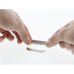 Shavette DOVO, shavette barbier Inox, shavette barbe, rasoir barbier 201087