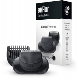 Accessoire Tondeuse barbe BRAUN EasyClicck pour Séries 5,6 et 7 5 sabots 1/2/3/5/7mm BT567