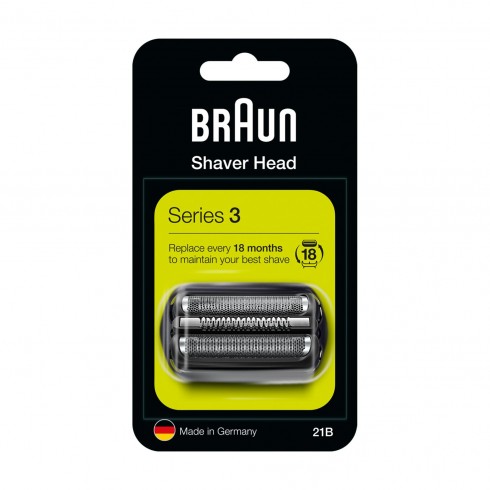 tete de rasoir braun, combipack, grille de rasoir et couteau pour rasoir électrique Séries 3 (S300/301/310) 21B