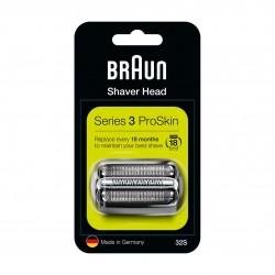 tete de rasoir braun, combipack, grille de rasoir et couteau pour rasoir électrique Série 3 32S