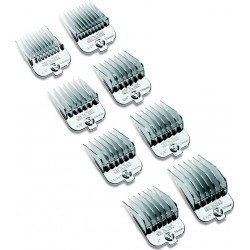 photo de Set de 8 sabots de tondeuse PRO magnétiques de 10 à 32 mm ANDIS pour AGR/AGC/MBG2/BGC2/1245