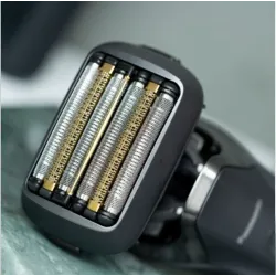 Rasoir électrique PANASONIC  ES-LS6A, rechargeable, 6 lames, Wet & Dry, tête multiflex, noir, puissant moteur linéaire