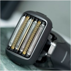 Rasoir électrique PANASONIC  ES-LS9A, rechargeable, 6 lames, noir, puissant moteur linéaire, Wet & Dry + station de nettoyage