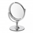 Miroir grossissant, X5, sur pied, miroir maquillage, de rasage, argent chromé diamètre 13 cm
