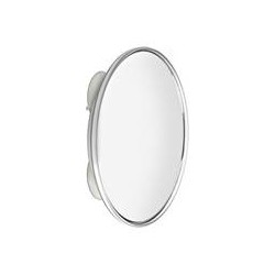 Miroir grossissant, X12,ventouse, miroir maquillage, de rasage, Chrome, diamètre 15cm