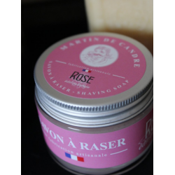 Savon à Raser, savon a barbe, savon de rasage parfum rose MARTIN DE CANDRE 50-SAR-ROSE