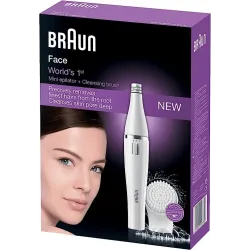 Epilateur visage BRAUN SE810 avec brosse exfoliante, épilation sourcil, épilation visage