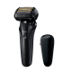 Rasoir électrique PANASONIC ES-LS6A, rechargeable, 6 lames, Wet & Dry, tête multiflex, noir, puissant moteur linéaire