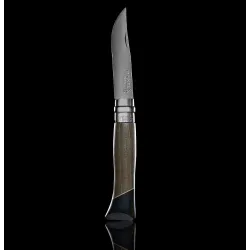 Couteau OPINEL Atelier, manche noyer & feuille érable & ébène N°8