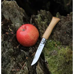 Couteau OPINEL Tradition Luxe N°8 manche en Chêne, lame 8.5cm