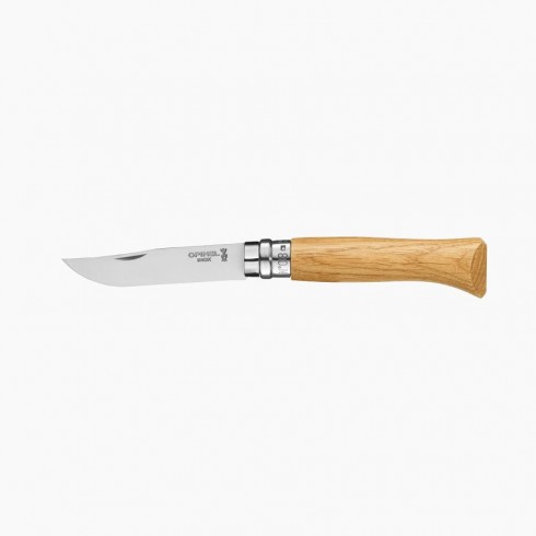 Couteau OPINEL Tradition Luxe N°8 manche en Chêne, lame 8.5cm