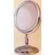 Miroir grossissant, X5, miroir maquillage, de rasage, sur pied, diamètre 17.5cm