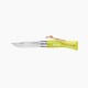 Couteau OPINEL Baroudeur N°7 lien cuir, Anis